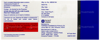 Uva Cef 100 Dt Tablet 10