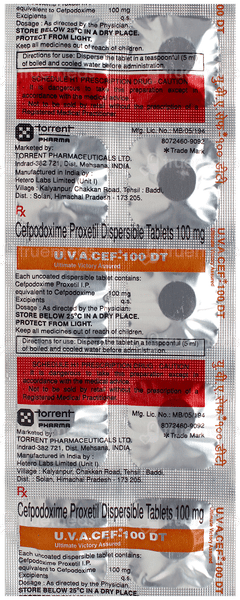 Uva Cef 100 Dt Tablet 10
