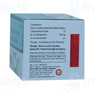 Cfdox 200 MG Tablet Dt 10