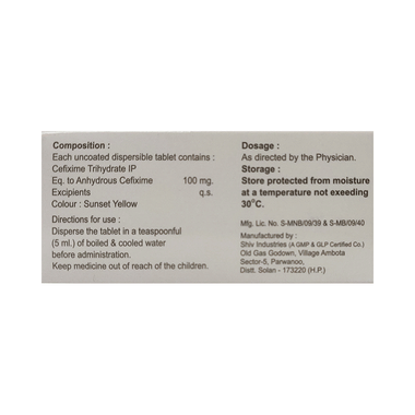 Cefic 100 Mg Tablet Dt 10: Uses, Side Effects, Price & Substitutes