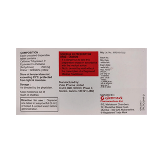 Cefaglen 200 MG Tablet Dt 10