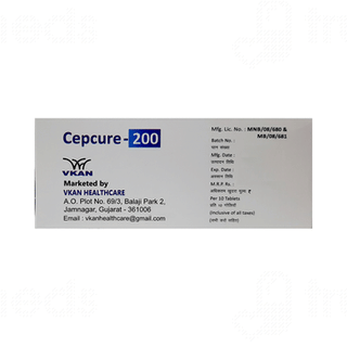 Cepcure 200 MG Tablet Dt 10