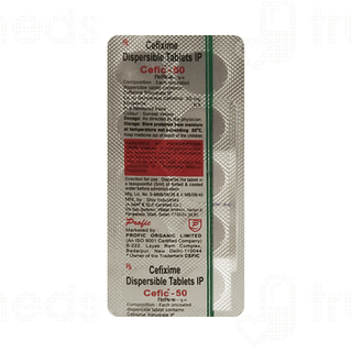 Cefic 50 MG Tablet Dt 10