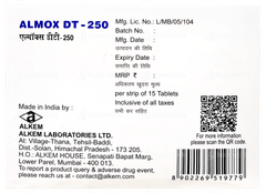 Almox Dt 250 Tablet 15 Almox Dt 250 Tablet 15