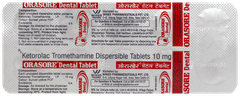 Orasore Dental Tablet 10 Orasore Dental Tablet 10