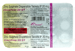 Zincofine 20 Dt Tablet 14
