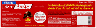 Orasore Dental Clove Flavoured Tablet 6