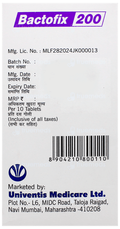 Bactofix 200 Tablet 10