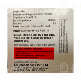 C Poxime 200 MG Tablet 10