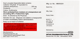 Nicef 200 MG Dt Strawberry Flavour Tablet 10