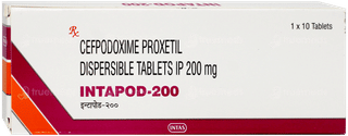 Intapod 200 Mg Tablet 10