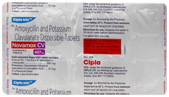 Novamox Cv 457mg Tangy Orange Flavour Dispersible Tablet 10