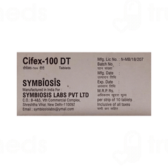 Cifex 100 MG Dt Tablet 10
