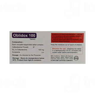 Oblidox 100 MG Tablet 10