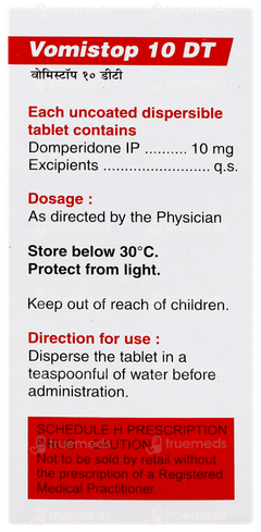 Vomistop 10 Dt Tablet 10 Vomistop 10 Dt Tablet 10