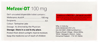 Mefzox Dt 100mg Tablet 10