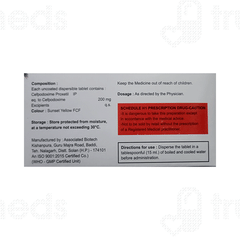 Tabcef 200 MG Tablet 10 Tabcef 200 MG Tablet 10