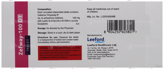 Zefway 100 MG Dt Tablet 10