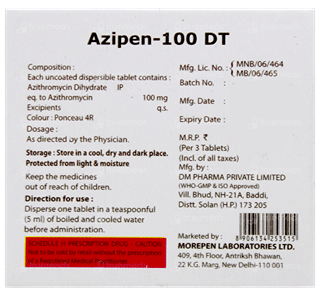 Azipen 100 Dt Tablet 3