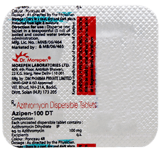 Azipen 100 Dt Tablet 3
