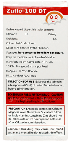Zuflo 100 Dt Tablet 10