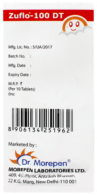 Zuflo 100 Dt Tablet 10