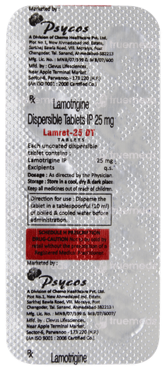 Lamret 25 Dt Tablet 10