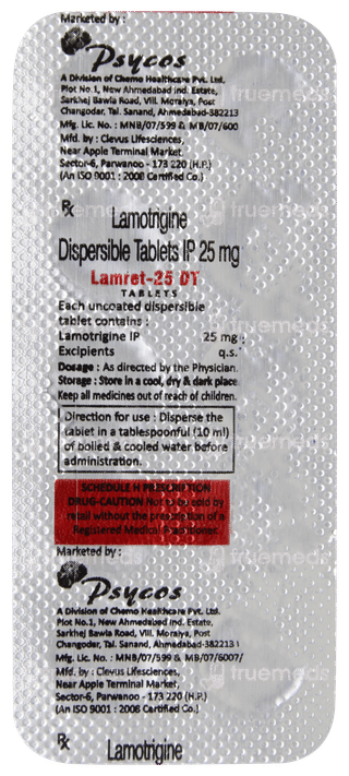 Lamret 25 Dt Tablet 10