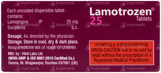 Lamotrozen 25 Tablet 10