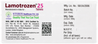 Lamotrozen 25 Tablet 10