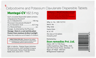 Montego Cv 162.5mg Tablet 10