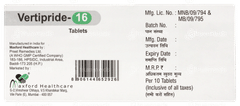 Vertipride 16 Tablet 10 Vertipride 16 Tablet 10