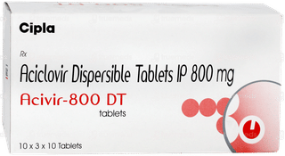 Acivir 800 Dt Tablet 10