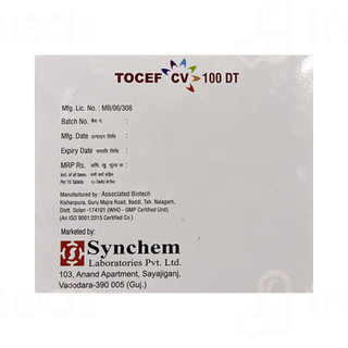 Tocef Cv 100 Dt Tablet 10
