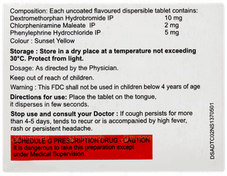 Codistar Dc Dispersible Tablet 10