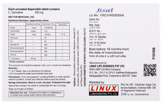 Ignicar 400 Dispersible Tablet 10