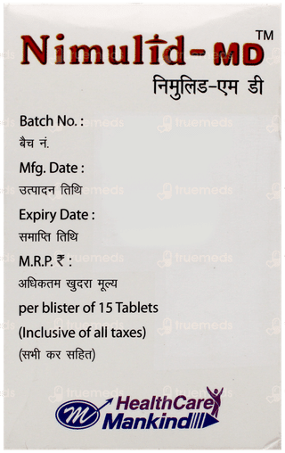 Nimulid Md Orange Flavour Tablet 15
