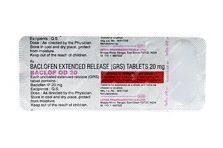 Baclof Od 20 MG Tablet Er 10