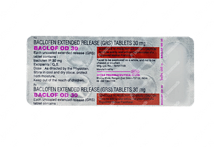 Baclof Od 30 MG Tablet Er 10