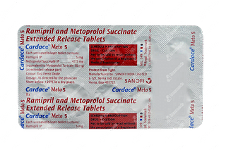 Cardace Meto 50/5 MG Tablet Er 10