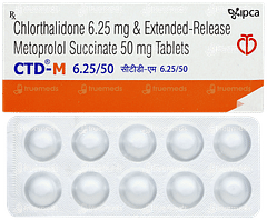 Ctd M 6.25/50 Tablet 10