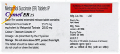 Cymet Er 25 Tablet 10 Cymet Er 25 Tablet 10