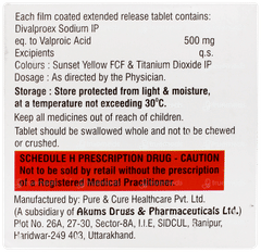 Divalcad 500 MG Tablet Er 10 Divalcad 500 MG Tablet Er 10