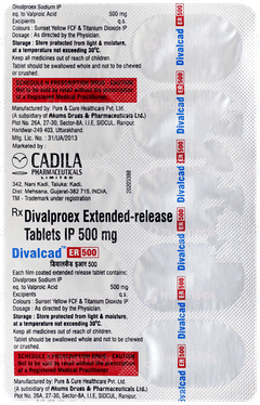 Divalcad 500 MG Tablet Er 10 Divalcad 500 MG Tablet Er 10