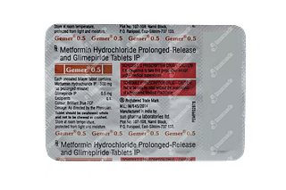 Gemer 0.5/500 MG Tablet Pr 10