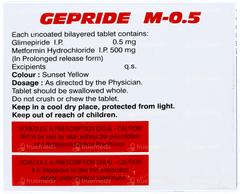 Gepride M 0.5 Tablet 10 Gepride M 0.5 Tablet 10