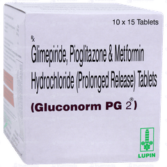 ग्लुकोनॉर्म पीजी 2 टैबलेट 15 ग्लुकोनॉर्म पीजी 2 टैबलेट 15