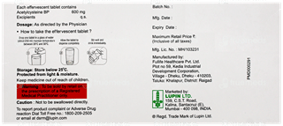 Lumenac Orange Flavour Sugar Free Effervescent Tablet 10
