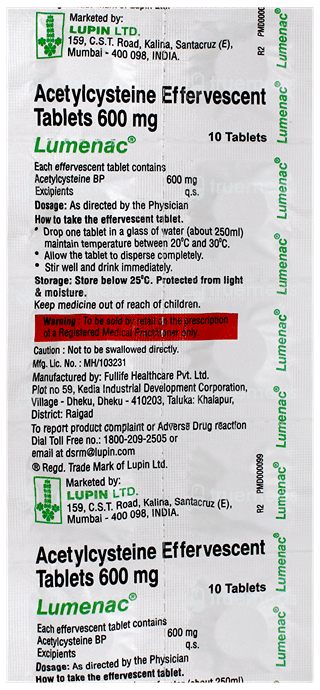 Lumenac Orange Flavour Sugar Free Effervescent Tablet 10