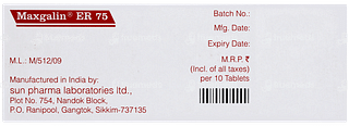 Maxgalin Er 75 Tablet 10